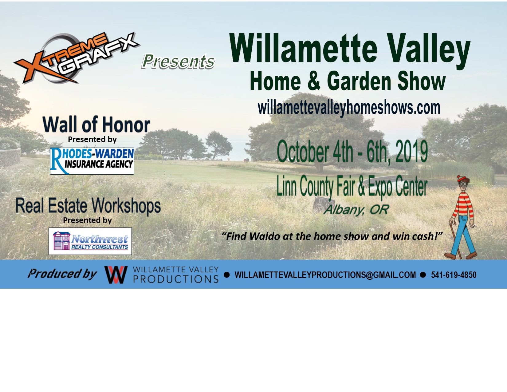 Willamette Valley Home & Garden Show October 4-6, 2019