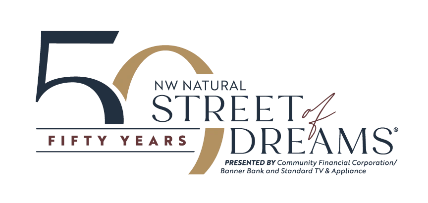 50th Anniversary NW Natural Street of Dreams Logo Gold, Black